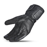 BELA ICE WINTER WP Moto Couro Luvas Preto Branco Vermelho