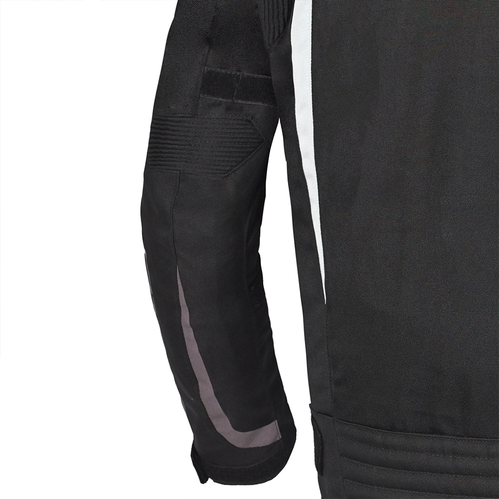 BELA HIGHLAND Moto Homem Casaco Preto Branco Vermelho