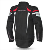 BELA HIGHLAND Moto Homem Casaco Preto Branco Vermelho- maximomoto.pt – Back