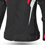 BELA HIGHLAND Moto Senhora Casacos Preto Gelo Vermelho