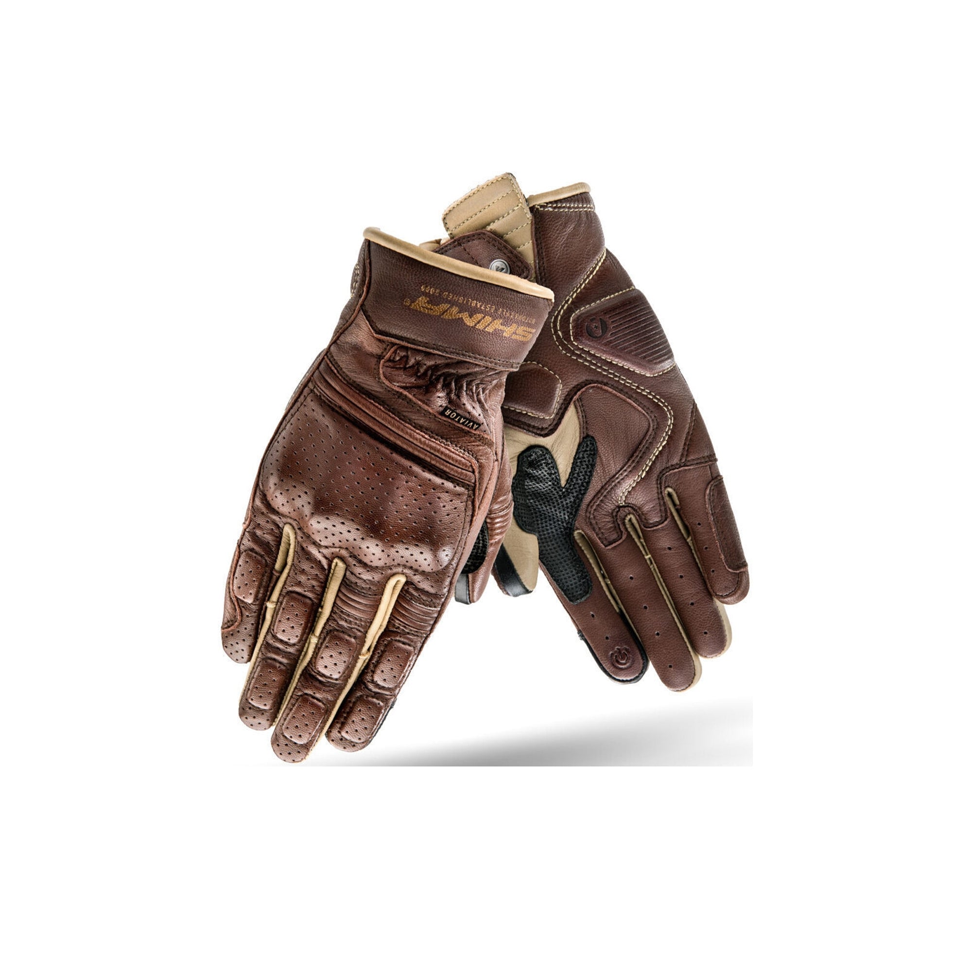 SHIMA AVIATOR GUANTES LIGHT BROWN – 1 – Maximomoto PT
