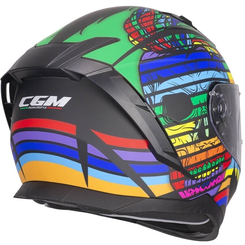 CGM 311X BLAST SKULL MOTO CAPACETE INTEGRAL ECE 22.06
