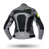 SPYKE - AIRMASTER LADY JACKET BLACK/GRAY/FLUOYELLOW - SECURTEX MOTOR S.L (t/a MaximoMoto)