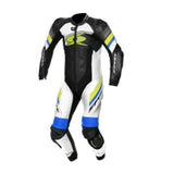 SPYKE - ESTORIL RACE 1PC SUIT BLACK/WHITE/FLUO YELLOW/BLUE - SECURTEX MOTOR S.L (t/a MaximoMoto)
