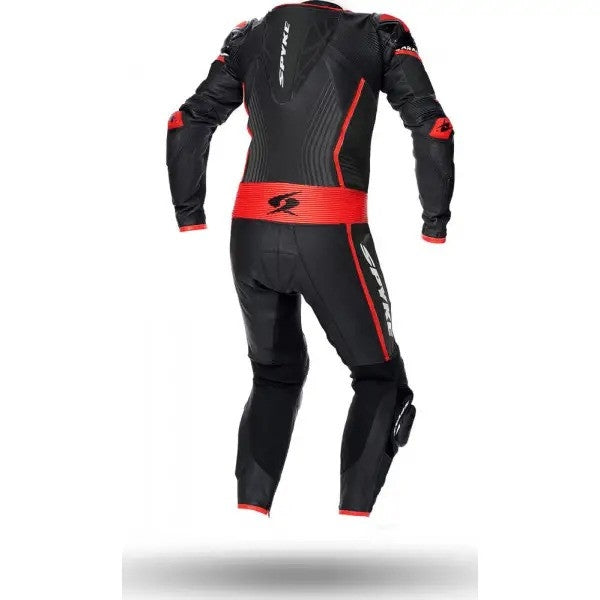 SPYKE - ARAGON RACE 1PC SUIT BLACK/FLUO RED - SECURTEX MOTOR S.L (t/a MaximoMoto)