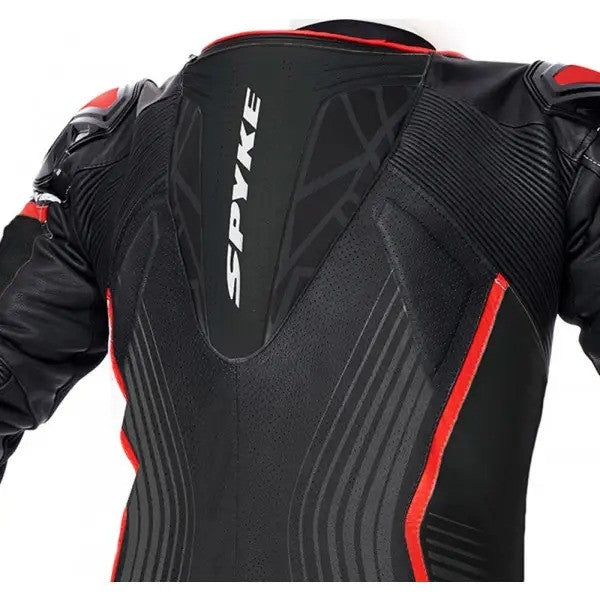 SPYKE - ARAGON RACE 1PC SUIT BLACK/FLUO RED - SECURTEX MOTOR S.L (t/a MaximoMoto)