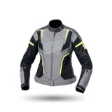 SPYKE - AIRMASTER LADY JACKET BLACK/GRAY/FLUOYELLOW - SECURTEX MOTOR S.L (t/a MaximoMoto)