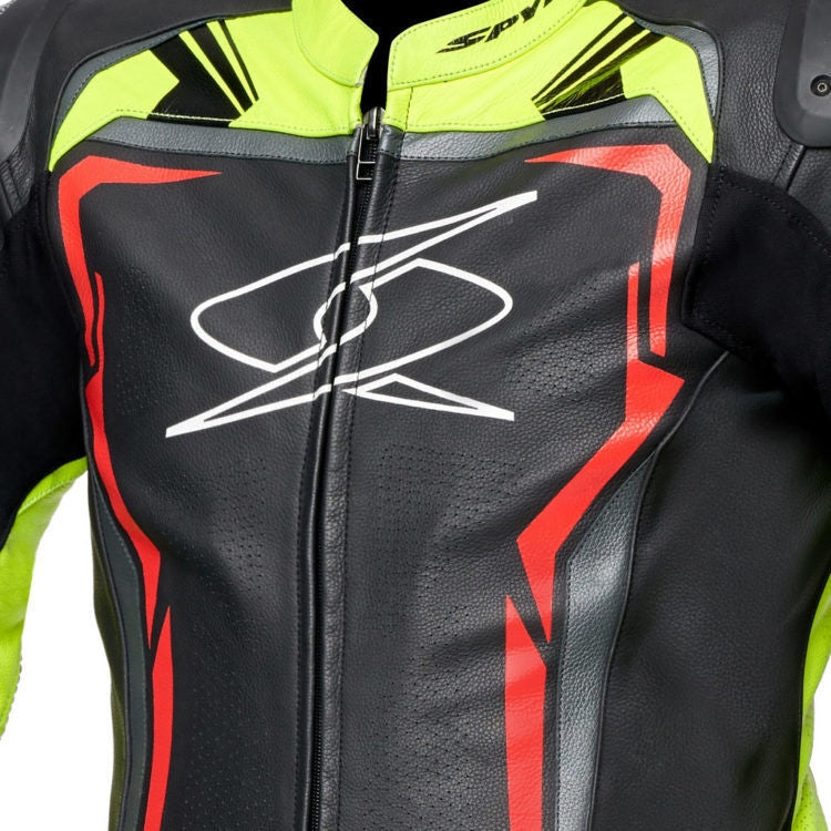 SPYKE ASSEN RACE 2.0 1 PC Moto Homem Fatos Preto Amarelo Fluo Vermelho – 3 – Maximomoto PT