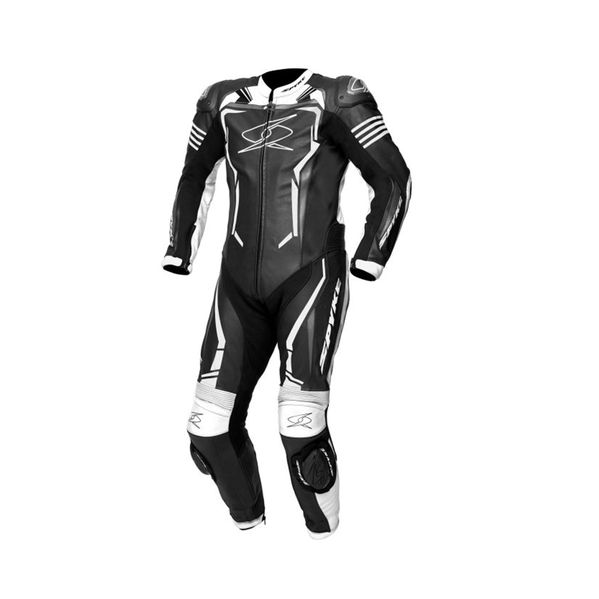 SPYKE ASSEN RACE 2.0 1 PC Moto Homem Fatos Preto Branco – 1 – Maximomoto PT