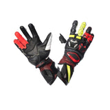 SPYKE TECH PRO Moto Corrida Homem Luvas Preto Branco Vermelho Amarelo Flu