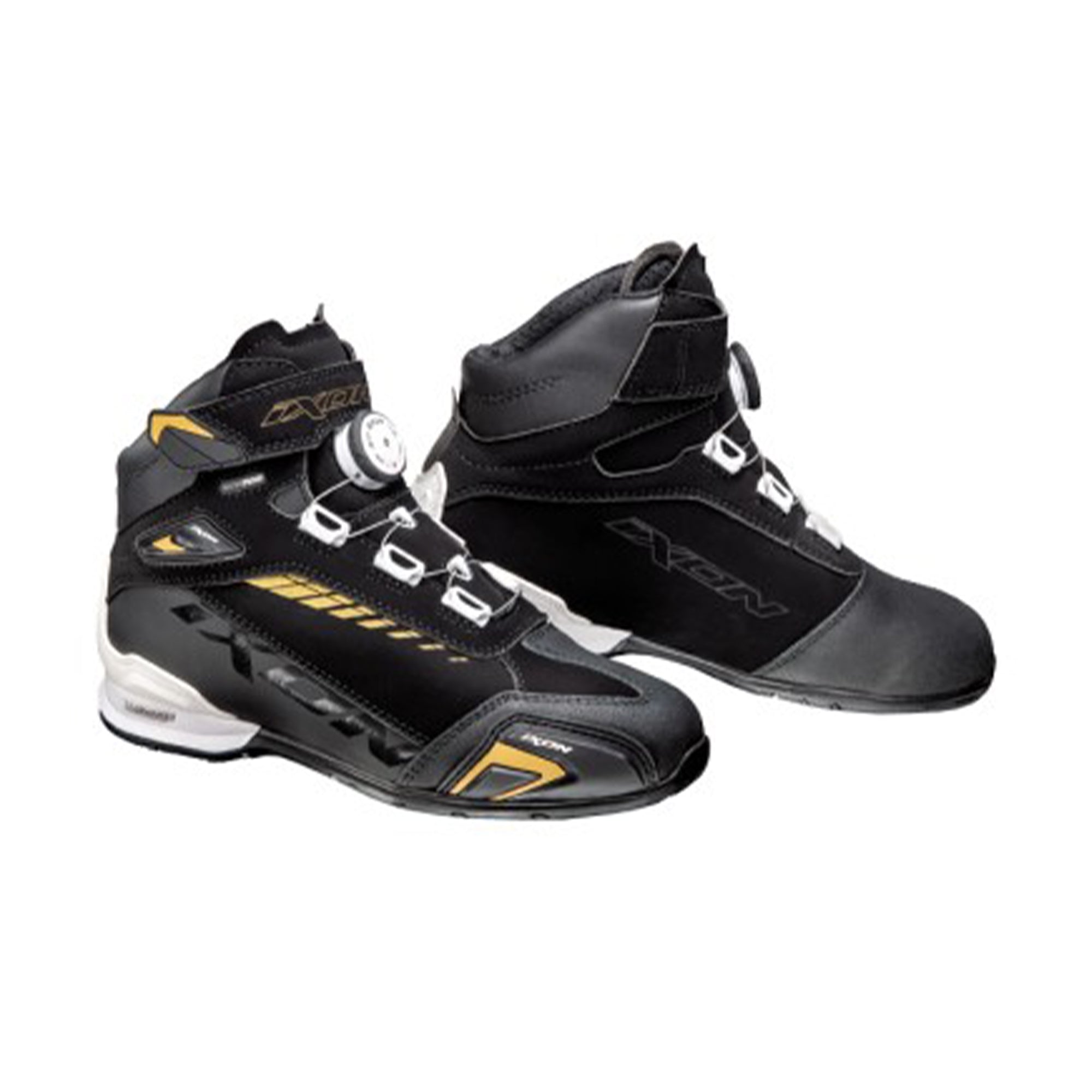 IXON- BULL WP LADY BOOTS BLACK/WHITE/GOLD – 1 – Maximomoto PT