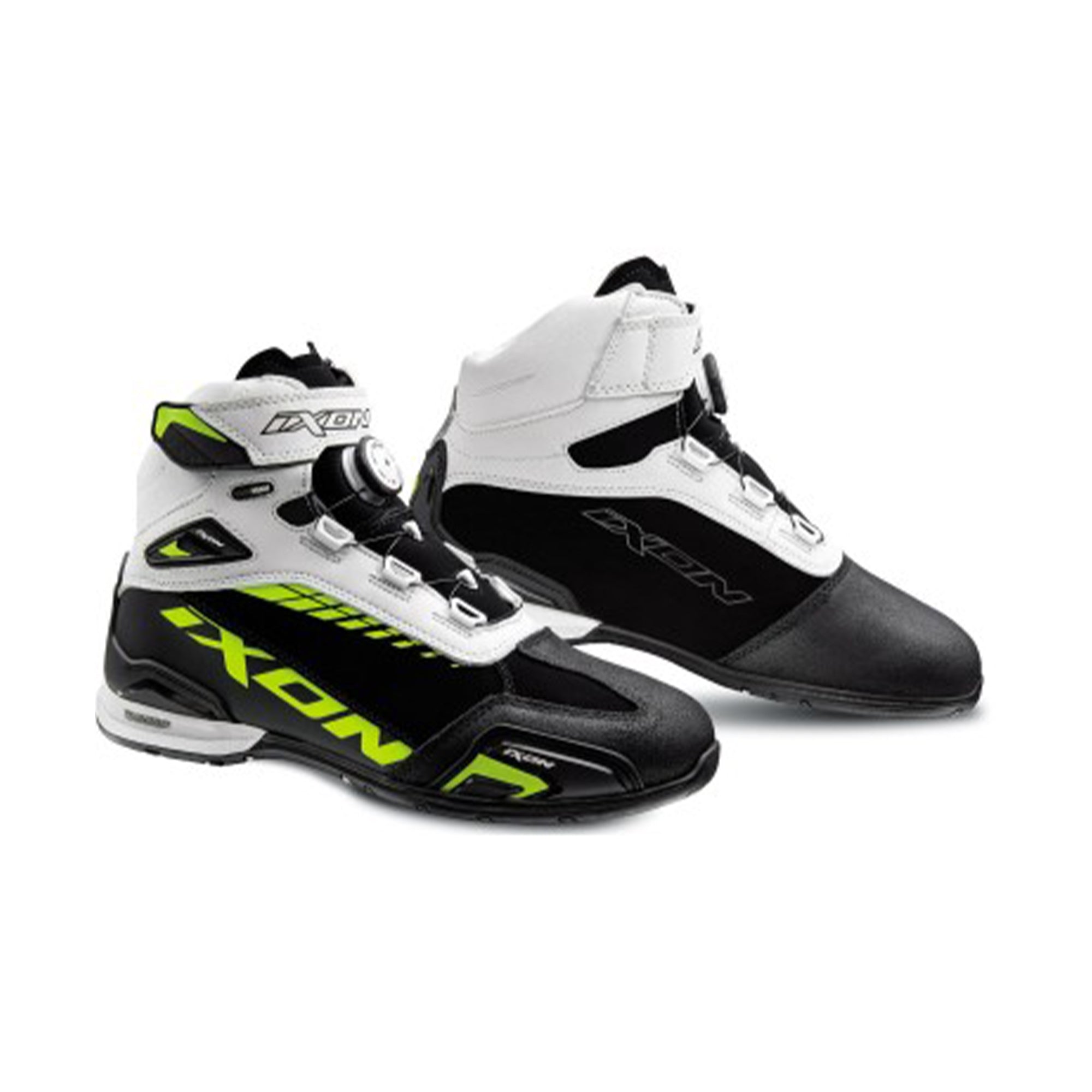 IXON- BULL WP BOOTS BLACK/WHITE/BRIGHT YELLOW – 1 – Maximomoto PT