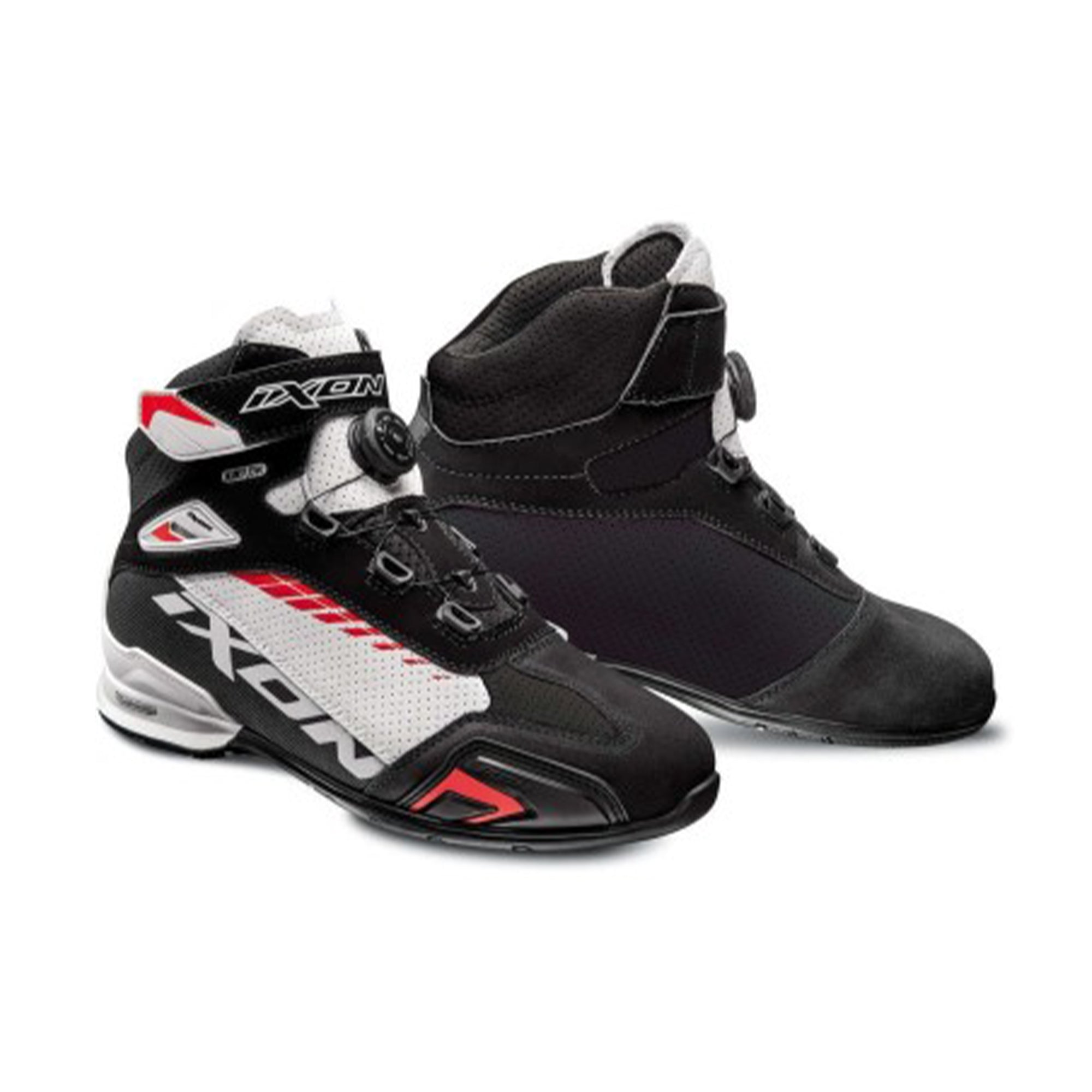IXON- BULL VENTED BOOTS BLACK/WHITE/RED – 1 – Maximomoto PT