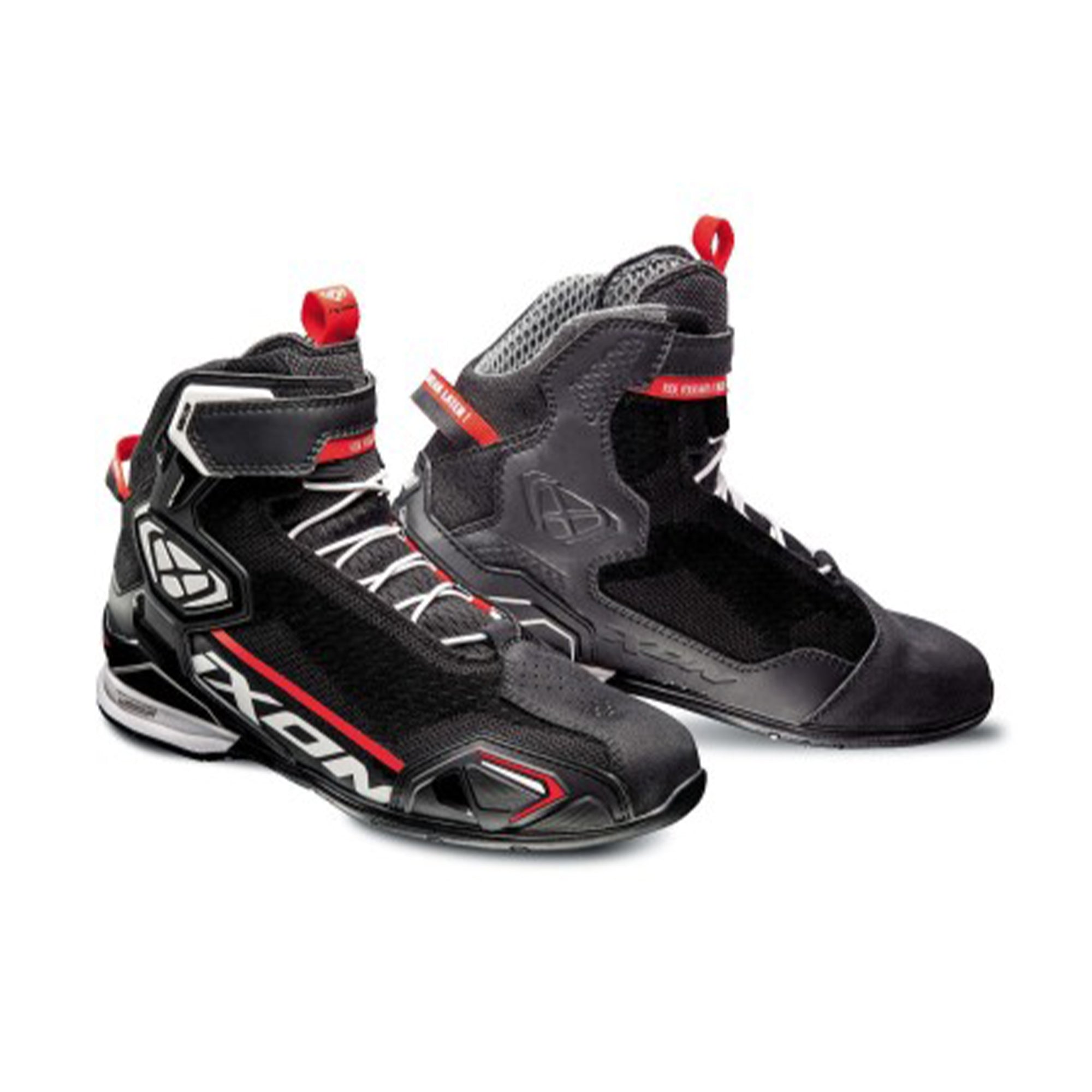 IXON- BULL KNIT BOOTS BLACK/WHITE/RED – 1 – Maximomoto PT