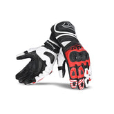 R-TECH GP RACING Black and Red Leather Gloves – Maximomoto PT
