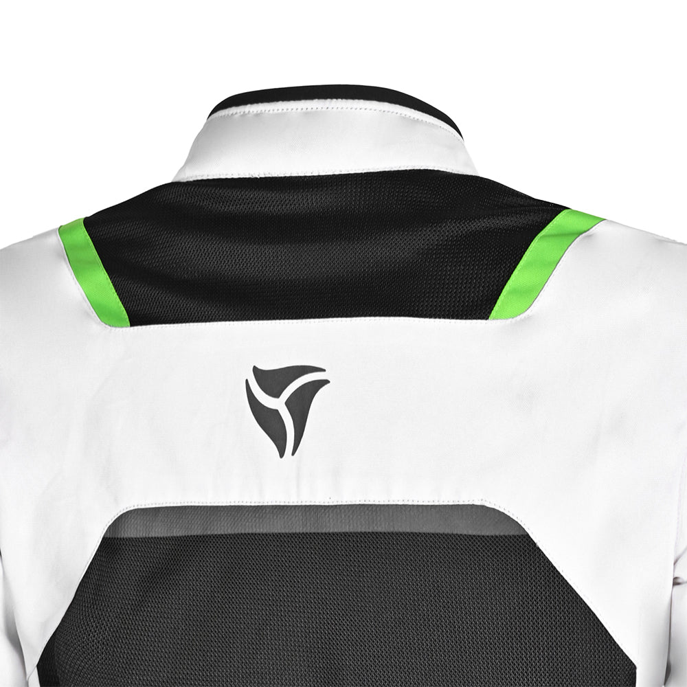 R-TECH SPIRAL MESH Casacos De Moto Textil Branco Preto Verde – 4 – Maximomoto PT
