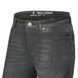 BELA URBAN DENIM JEANS Moto Senhora Vaquero Calcas Preto
