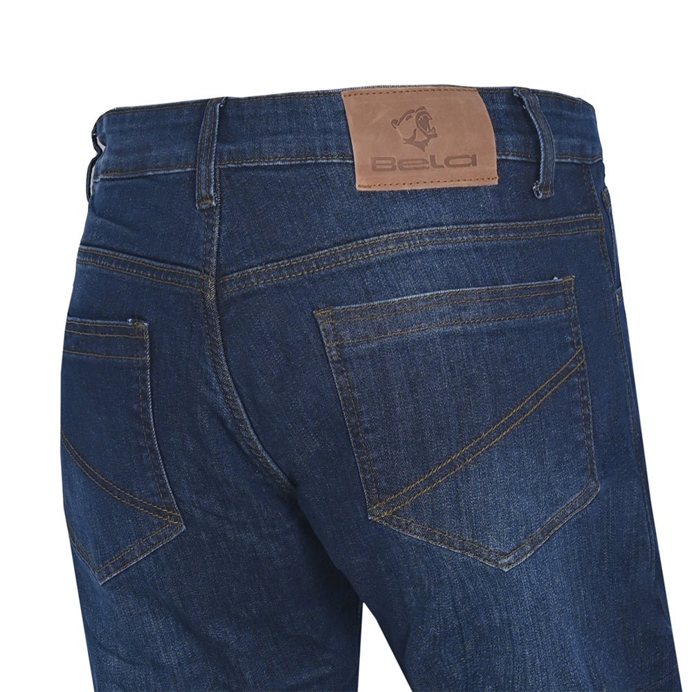 BELA STROKE (MXD-406) Jeans Moto Calcas Azul Sujo