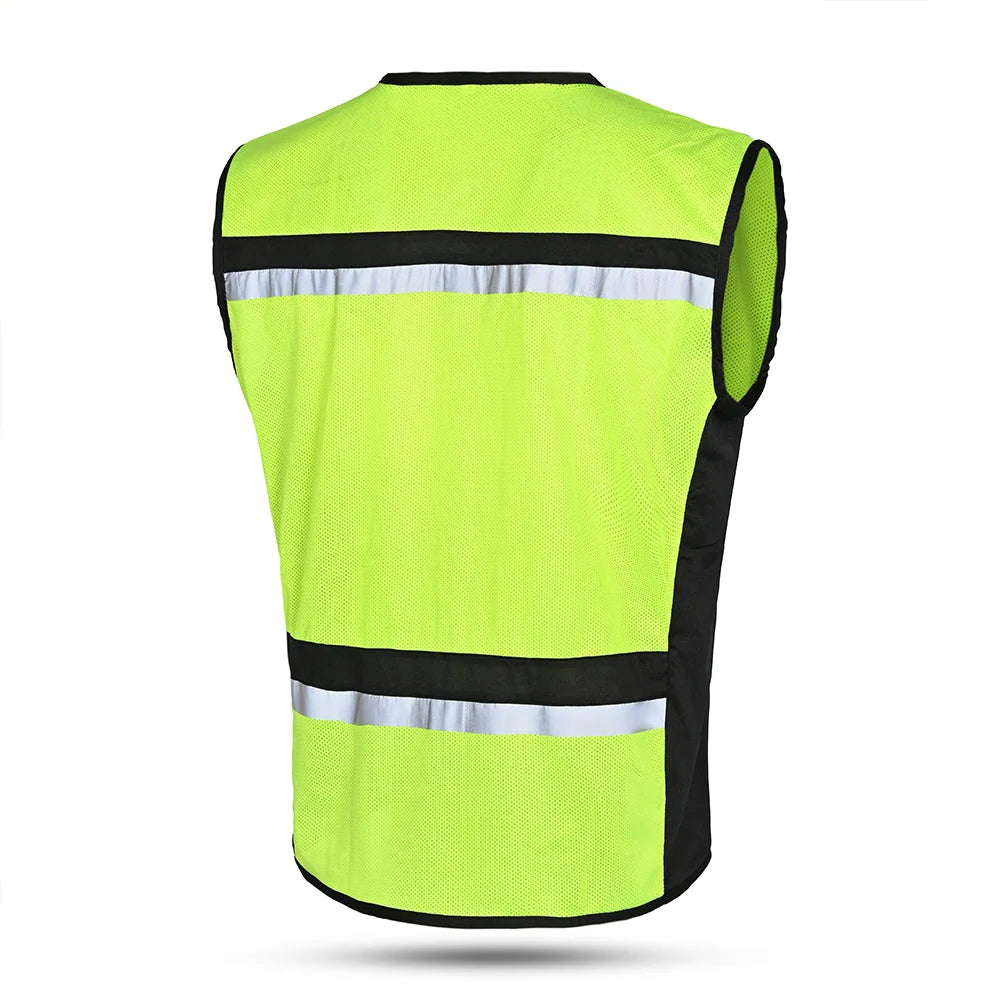 BELA Zoro Alta Visibilidade Moto Colete Têxtil Amarelo Fluorescente