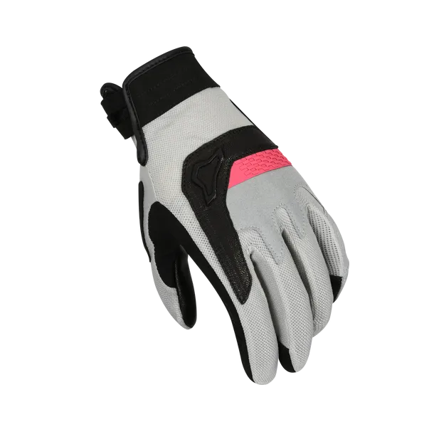 MACNA CONGRA LADY MOTORCYCLE ADVENTURE TOURISM GLOVES GRAY PINK – 1 – Maximomoto PT