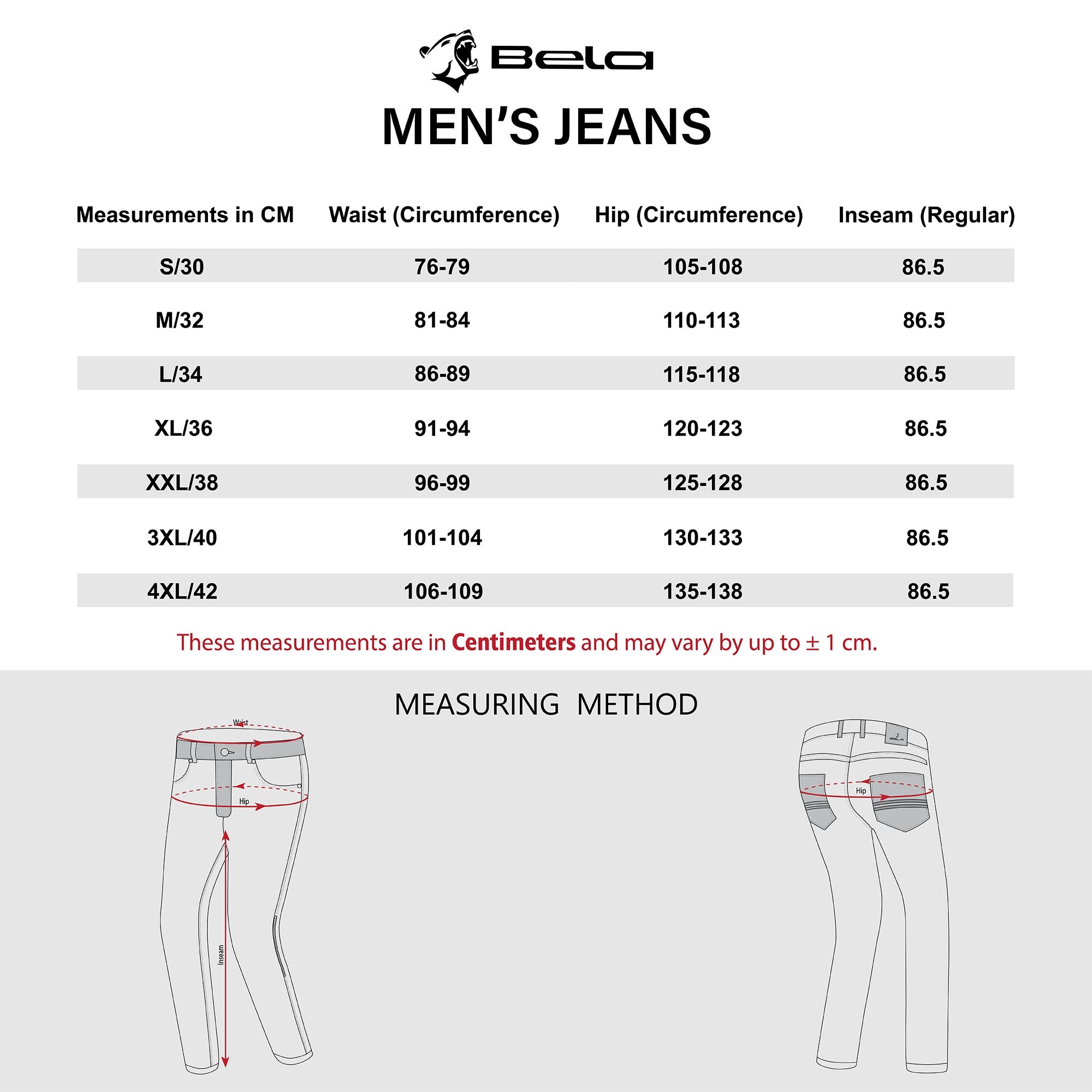 BELA VAQUERO Jeans Crack Moto Calças Azul