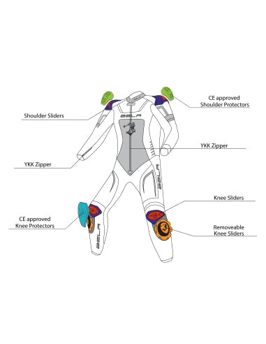 R-TECH MONO 1 PC DEFENDER GP Motorcycle Suits Black White – 9 – Maximomoto PT
