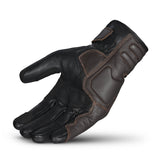 BELA RUSH Moto Senhora Couro Luvas Marrón
