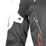 BELA Panther Moto Textil Casacos Preto Branco Vermelho