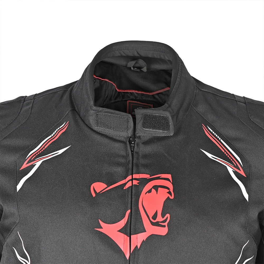 BELA Panther Moto Textil Casacos Preto Branco Vermelho