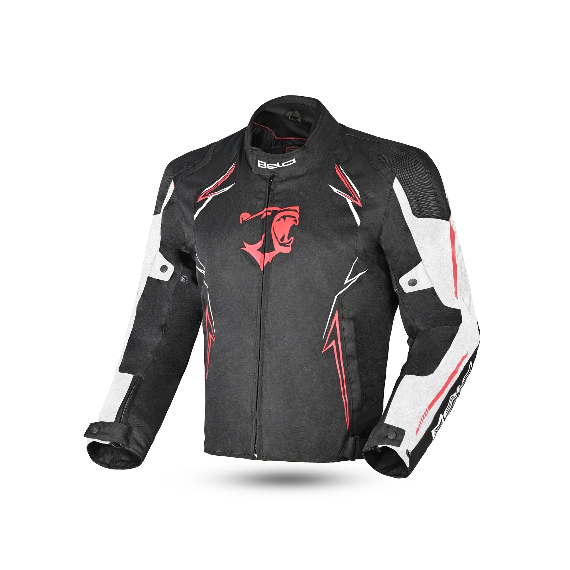 BELA Panther Moto Textil Casacos Preto Branco Vermelho
