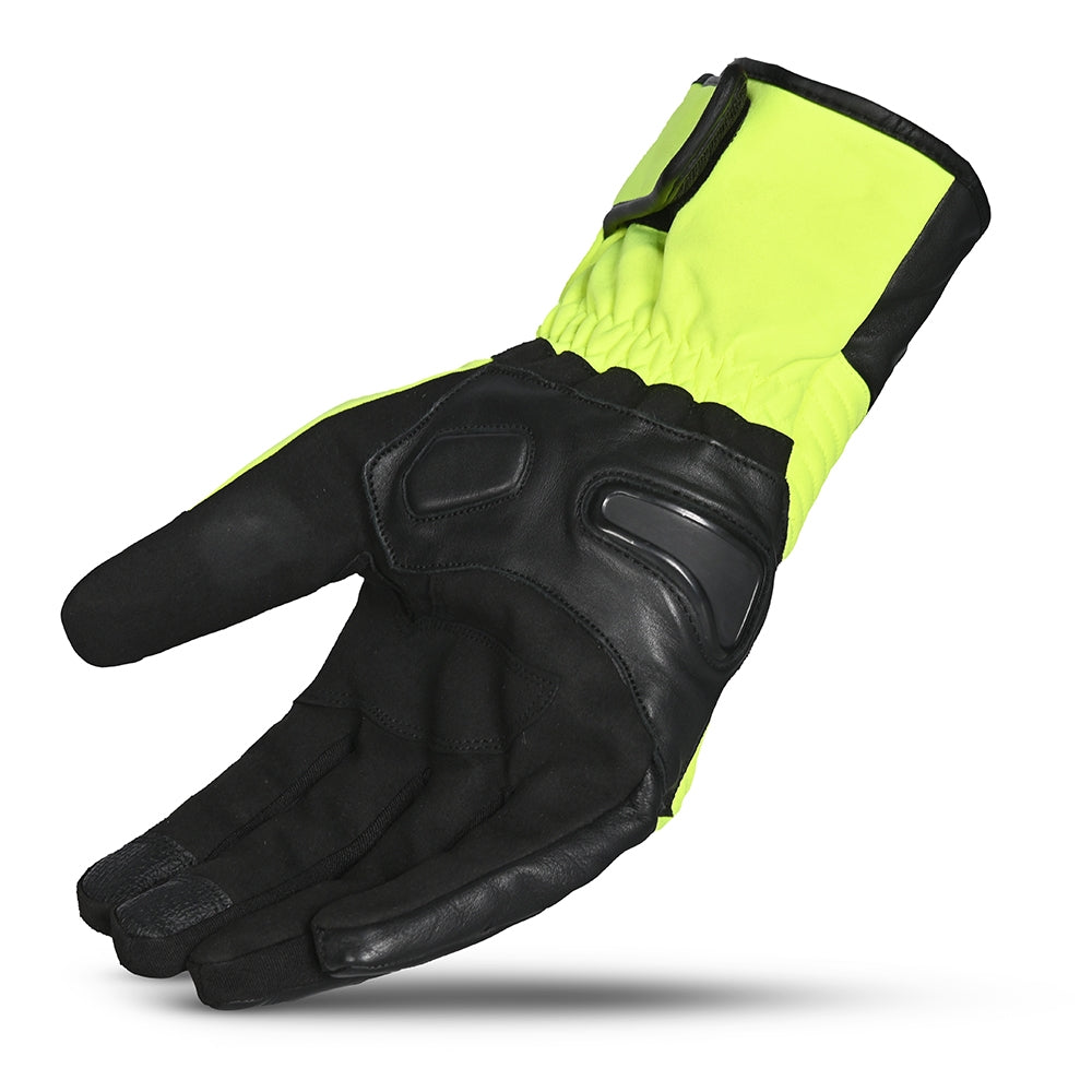 BELA EXPLORER WINTER WP Moto Textil Luvas Preto Amarelo Fluorescente