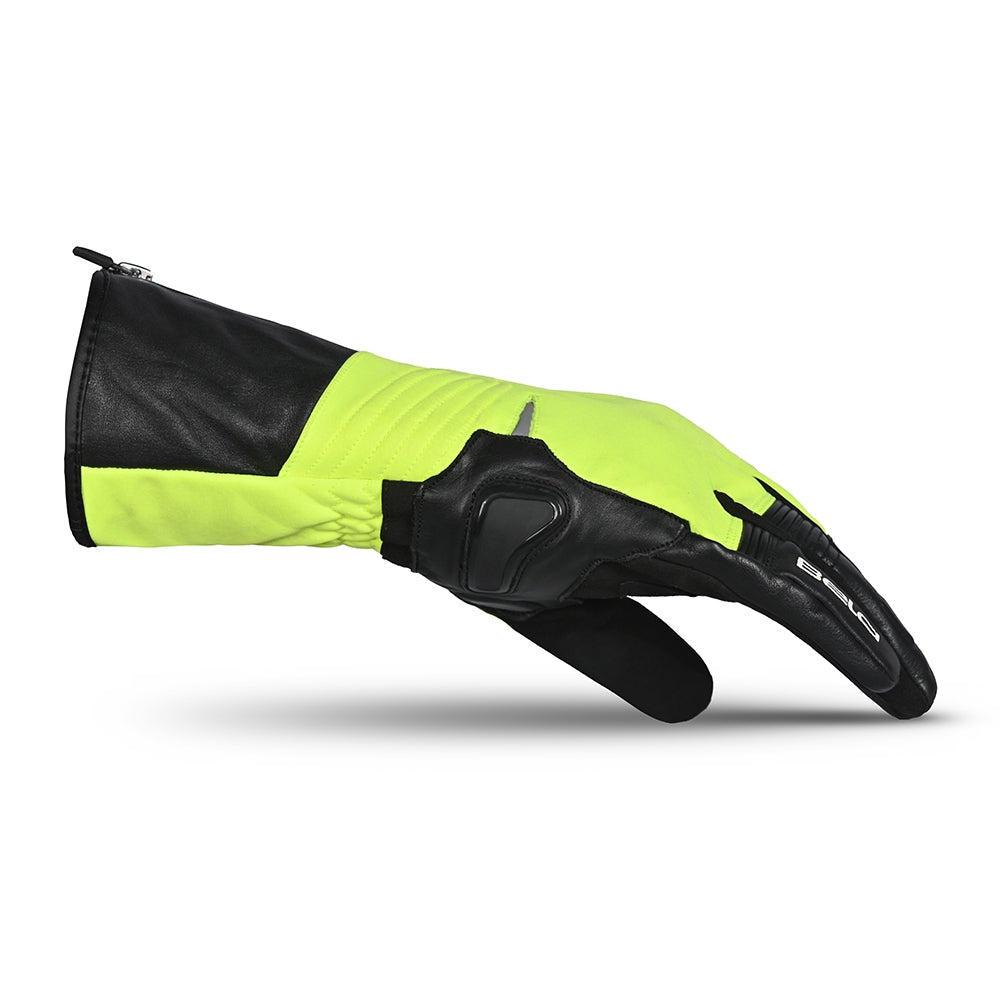 BELA EXPLORER WINTER WP Moto Textil Luvas Preto Amarelo Fluorescente