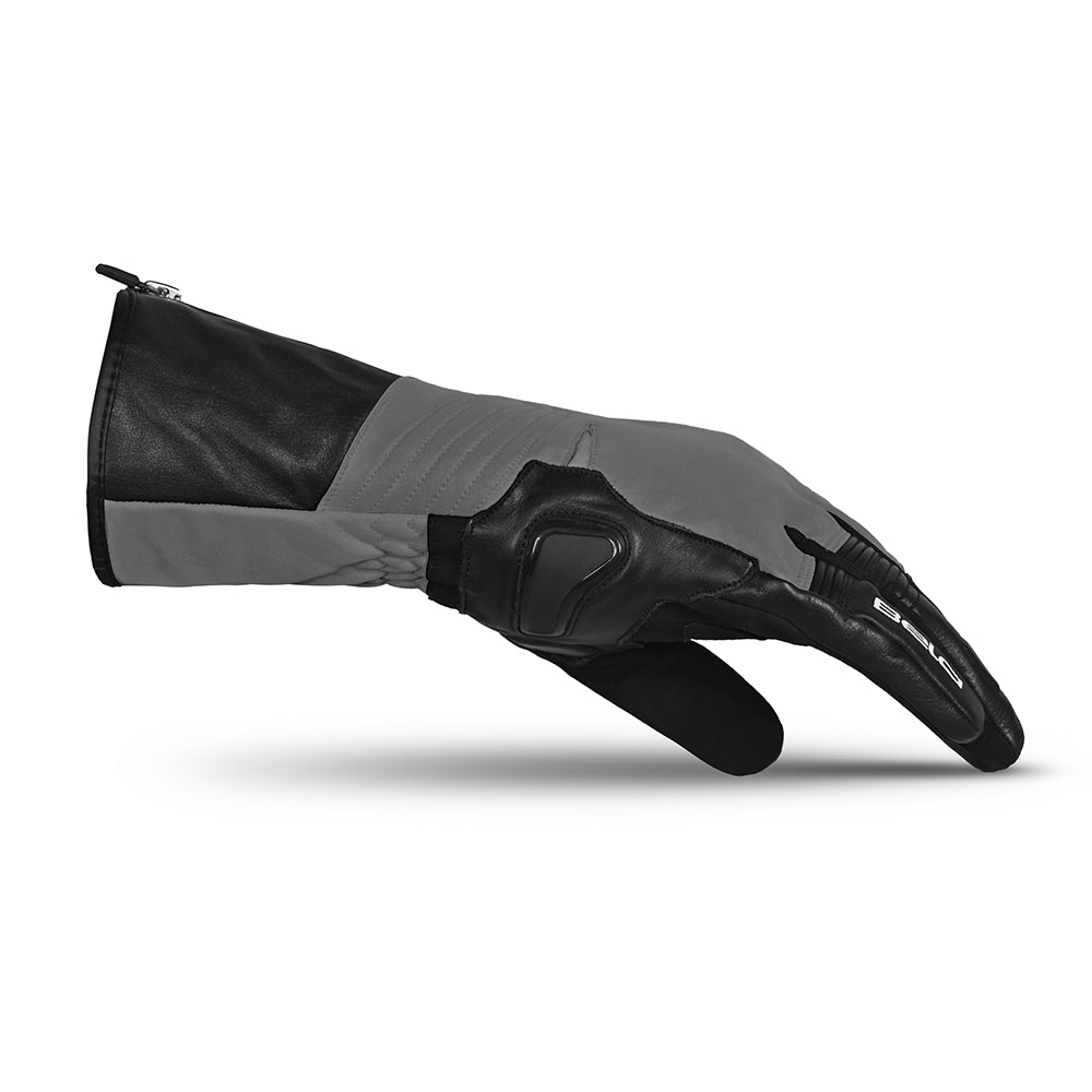 BELA EXPLORER WINTER WP Textil Moto Luvas Preto Cinza