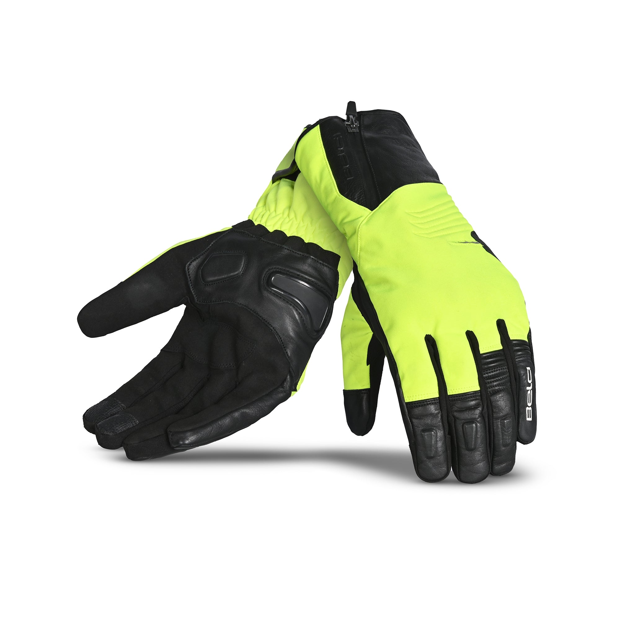 BELA EXPLORER WINTER WP Moto Textil Luvas Preto Amarelo Fluorescente