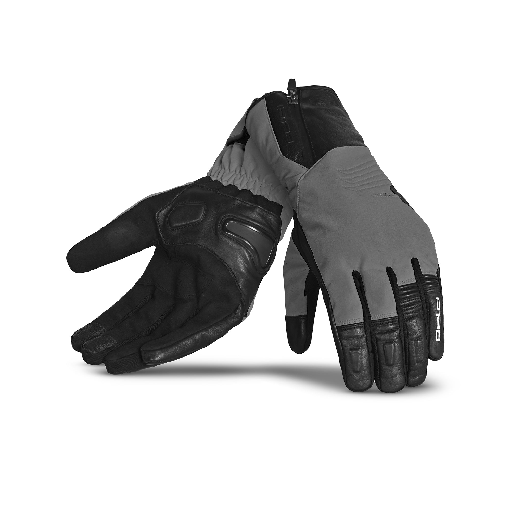 BELA EXPLORER WINTER WP Textil Moto Luvas Preto Cinza