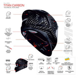 SMK - TITAN CARBON NERO DECORADO BRILLO (GL261)