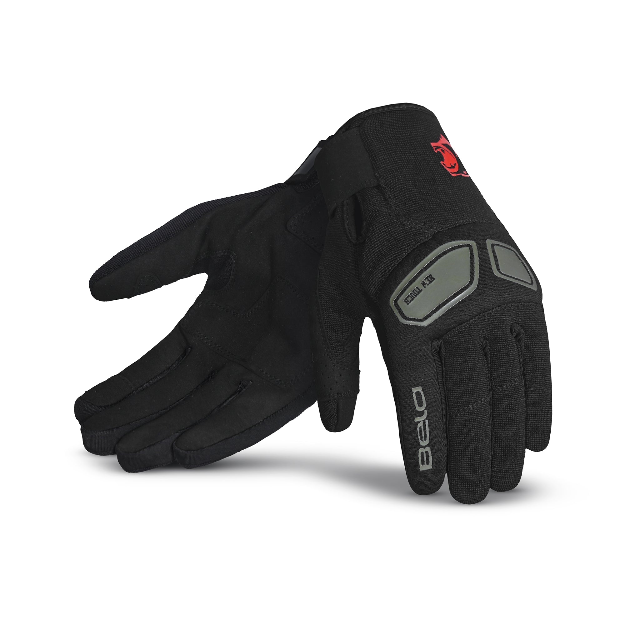 BELA LMBU 2 Motorcycle Lady Textile Gloves Black Black Red – 1 – Maximomoto PT