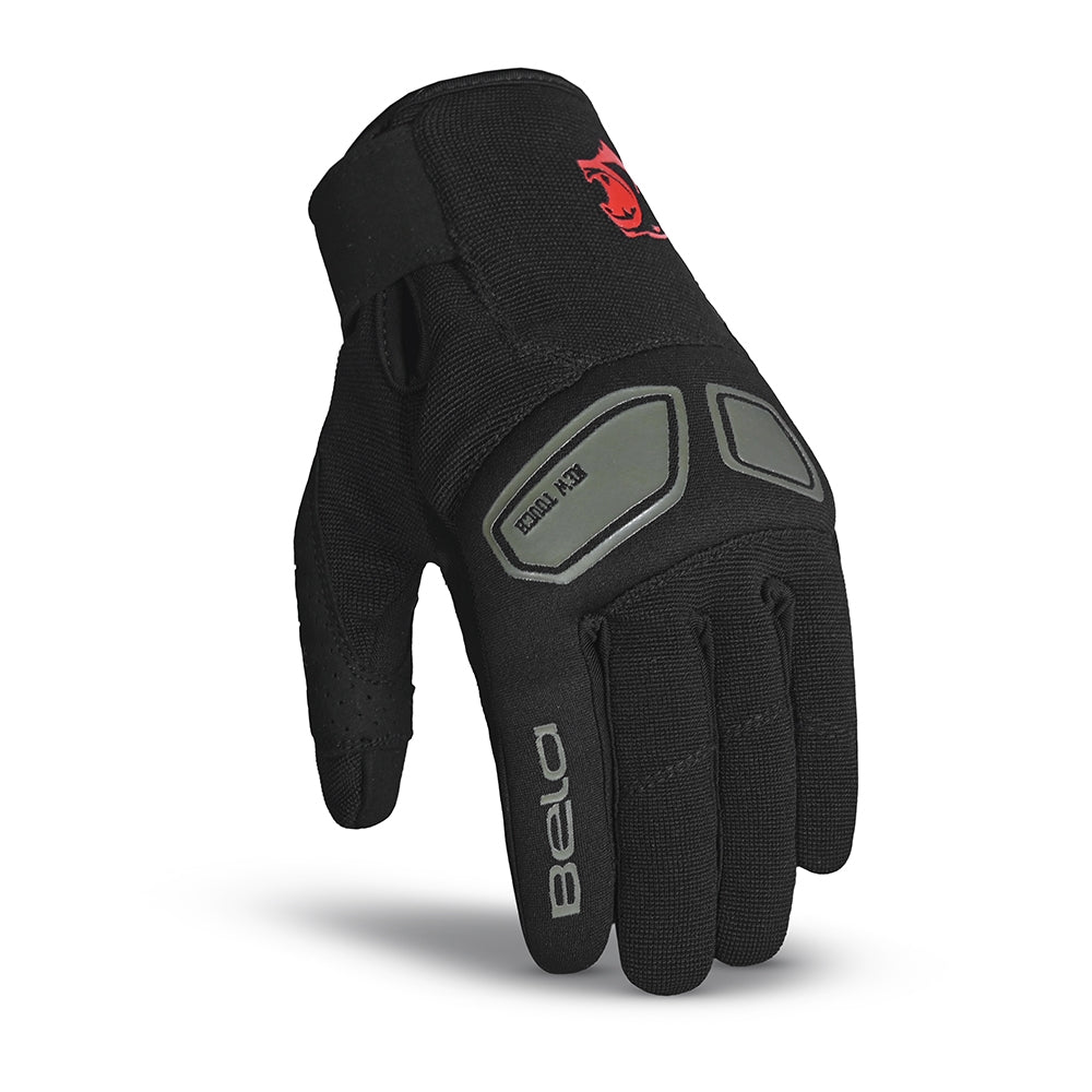 BELA LMBU 2 Motorcycle Lady Textile Gloves Black Black Red – 2 – Maximomoto PT