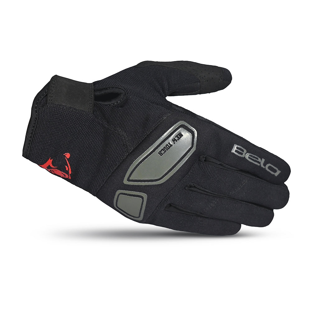BELA LMBU 2 Motorcycle Lady Textile Gloves Black Black Red – 3 – Maximomoto PT