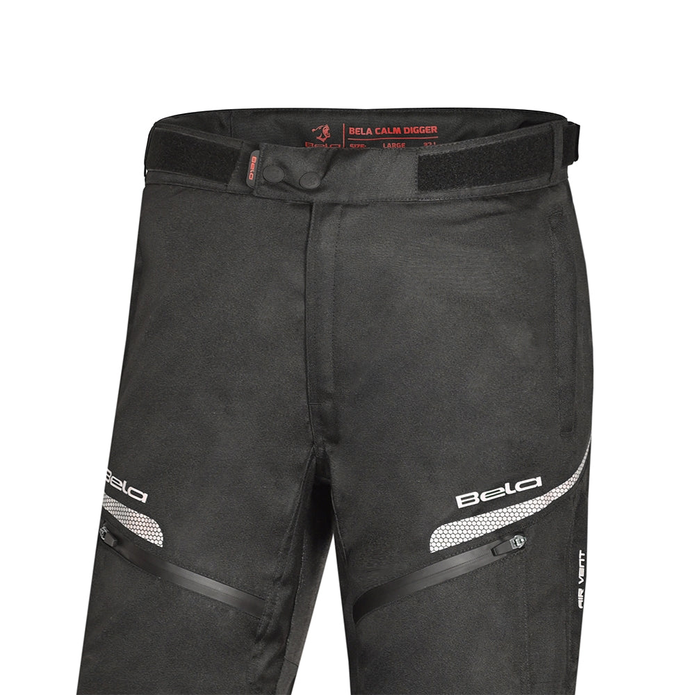 BELA CALM DIGGER Moto Homem Calcas Preto Vermelho 32L