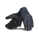 BELA ALBERTO DENIM WP Moto Textil Luvas Preta Azul