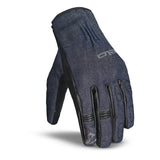 BELA ALBERTO DENIM WP Moto Textil Luvas Preta Azul