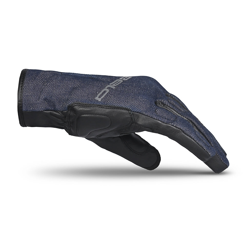 BELA ALBERTO DENIM WP Moto Textil Luvas Preta Azul