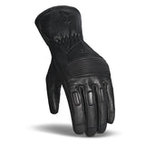 R-TECH GLAMOUR Moto Couro Luvas Preto