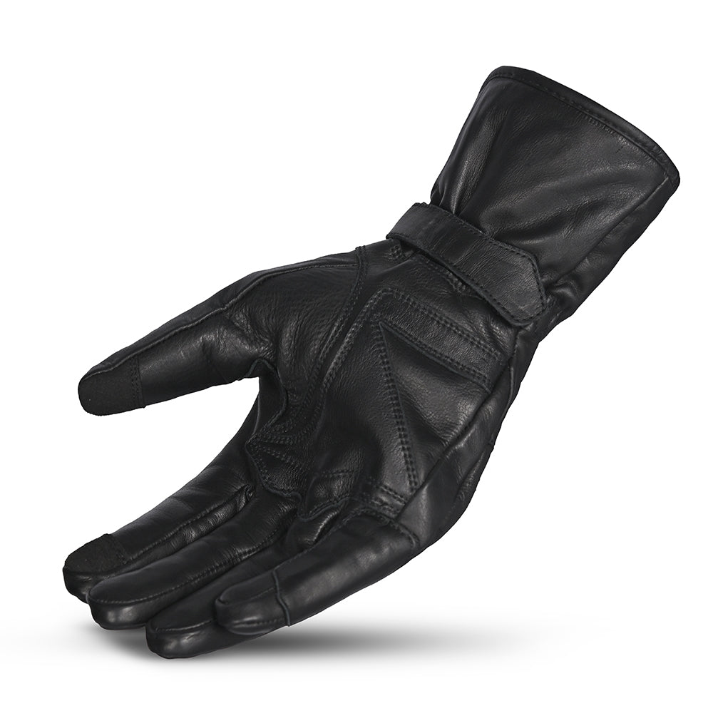 R-TECH GLAMOUR Black Leather Motorcycle Gloves – 4 – Maximomoto PT