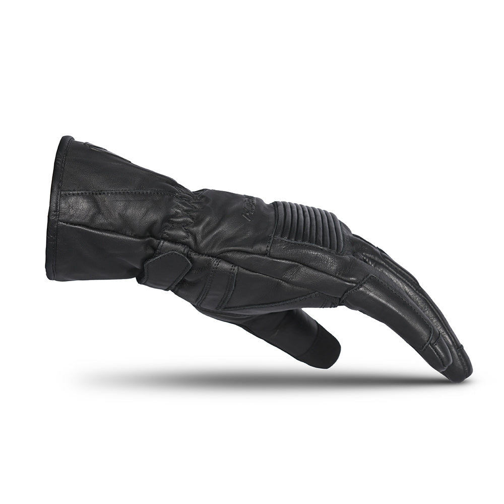 R-TECH GLAMOUR Black Leather Motorcycle Gloves – 5 – Maximomoto PT