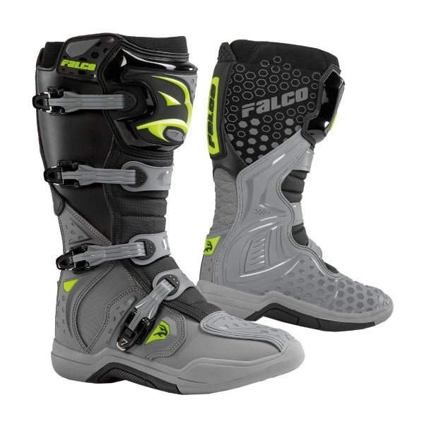 FALCO OFF-ROAD BOOTS LEVEL 2 GRAY/FLUO – 1 – Maximomoto PT