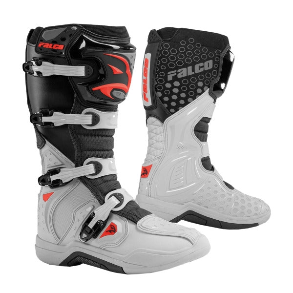 FALCO OFF-ROAD BOOTS LEVEL 2 GRAY/RED – 1 – Maximomoto PT