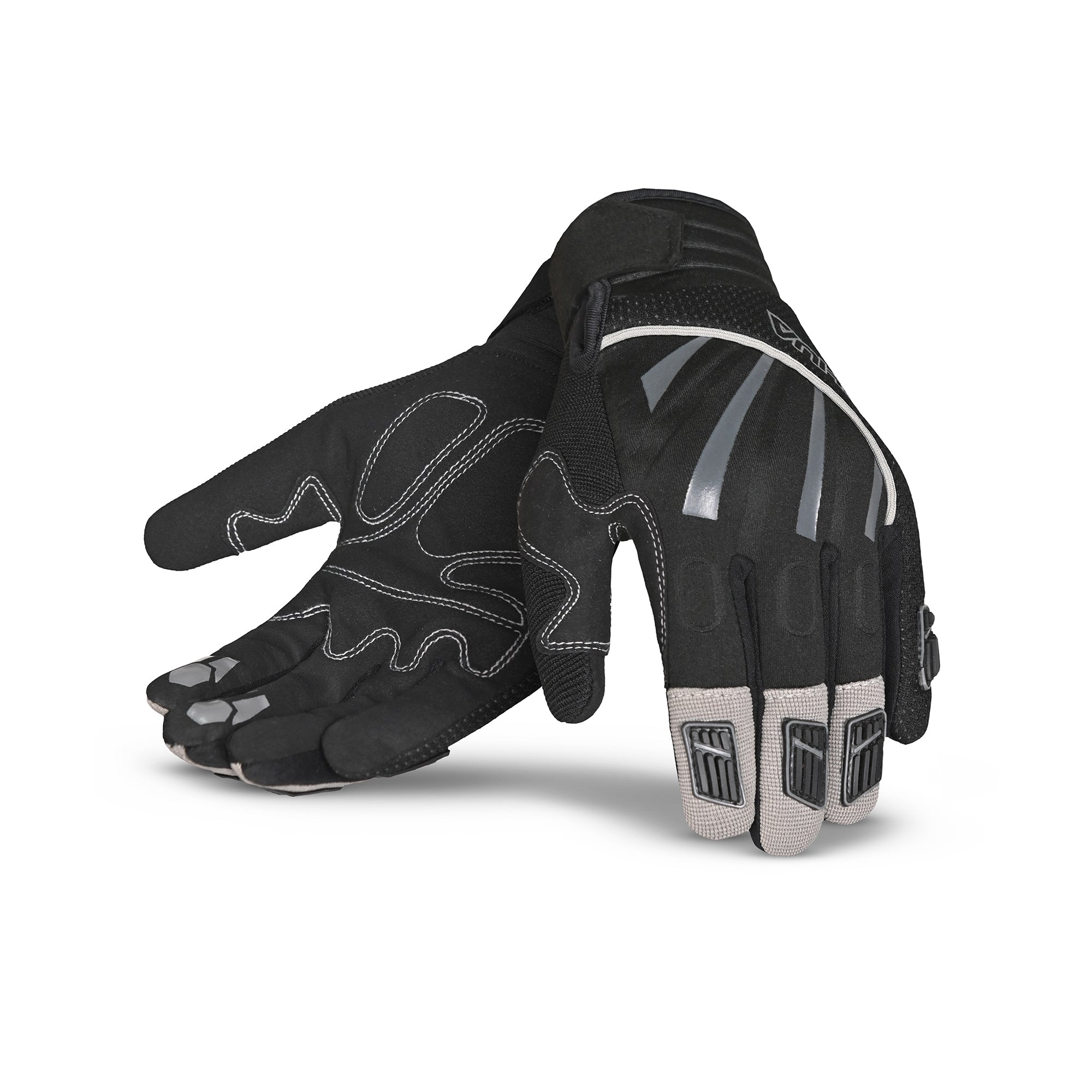 SHUA Moto Luvas Textil Swispo Estilo Preto