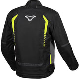 MACNA TAZAR Moto Impermeável Textil Casaco Preto Cinza Amarelo Neon